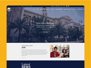 The American University of Kurdistan website